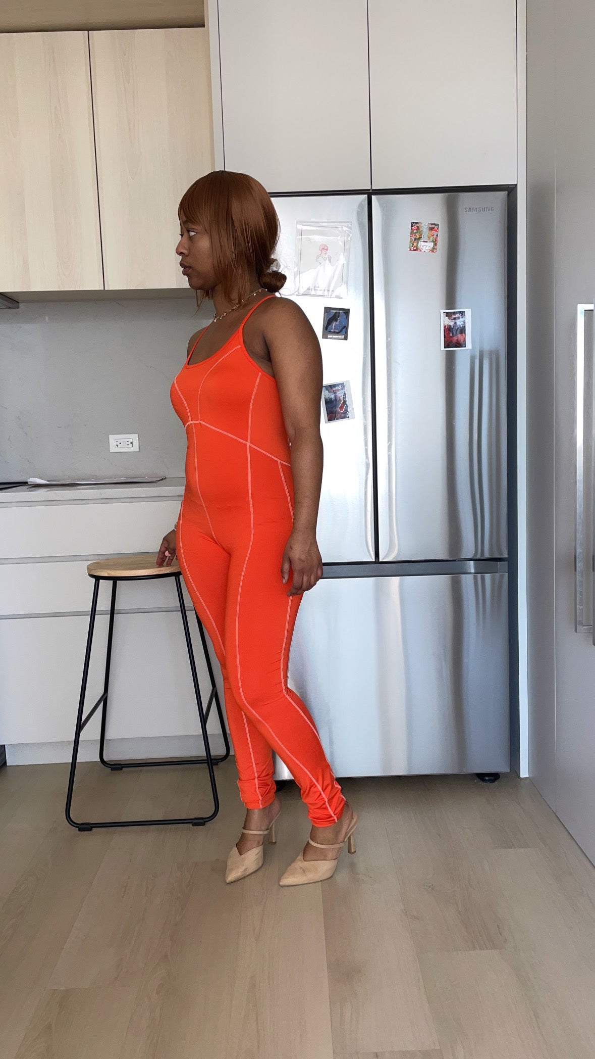 Overlock Line Jumpsuit