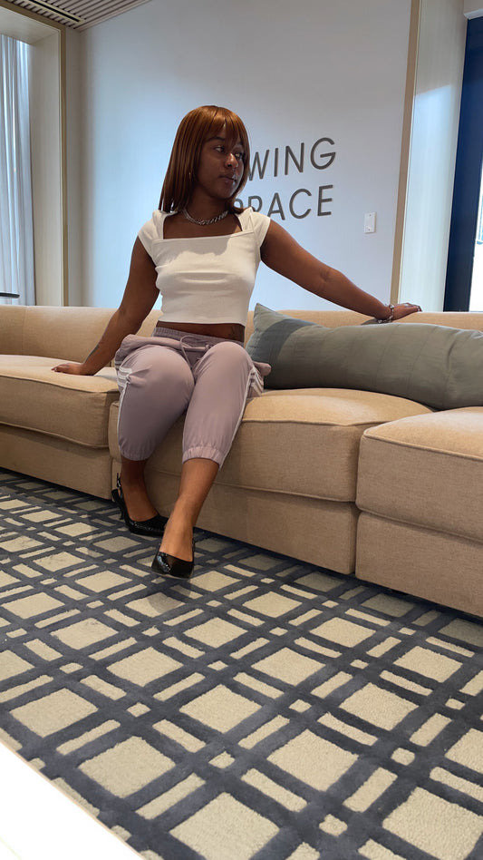 Square Neck Cap Sleeve Top