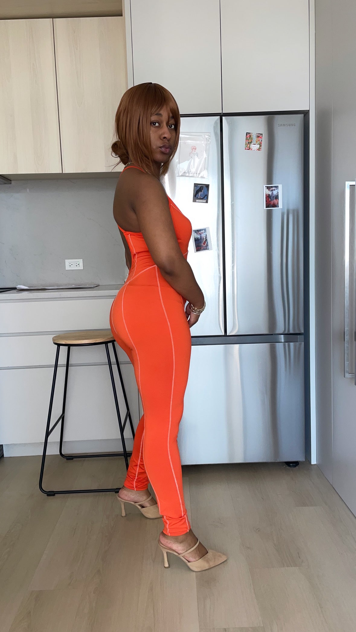 Overlock Line Jumpsuit
