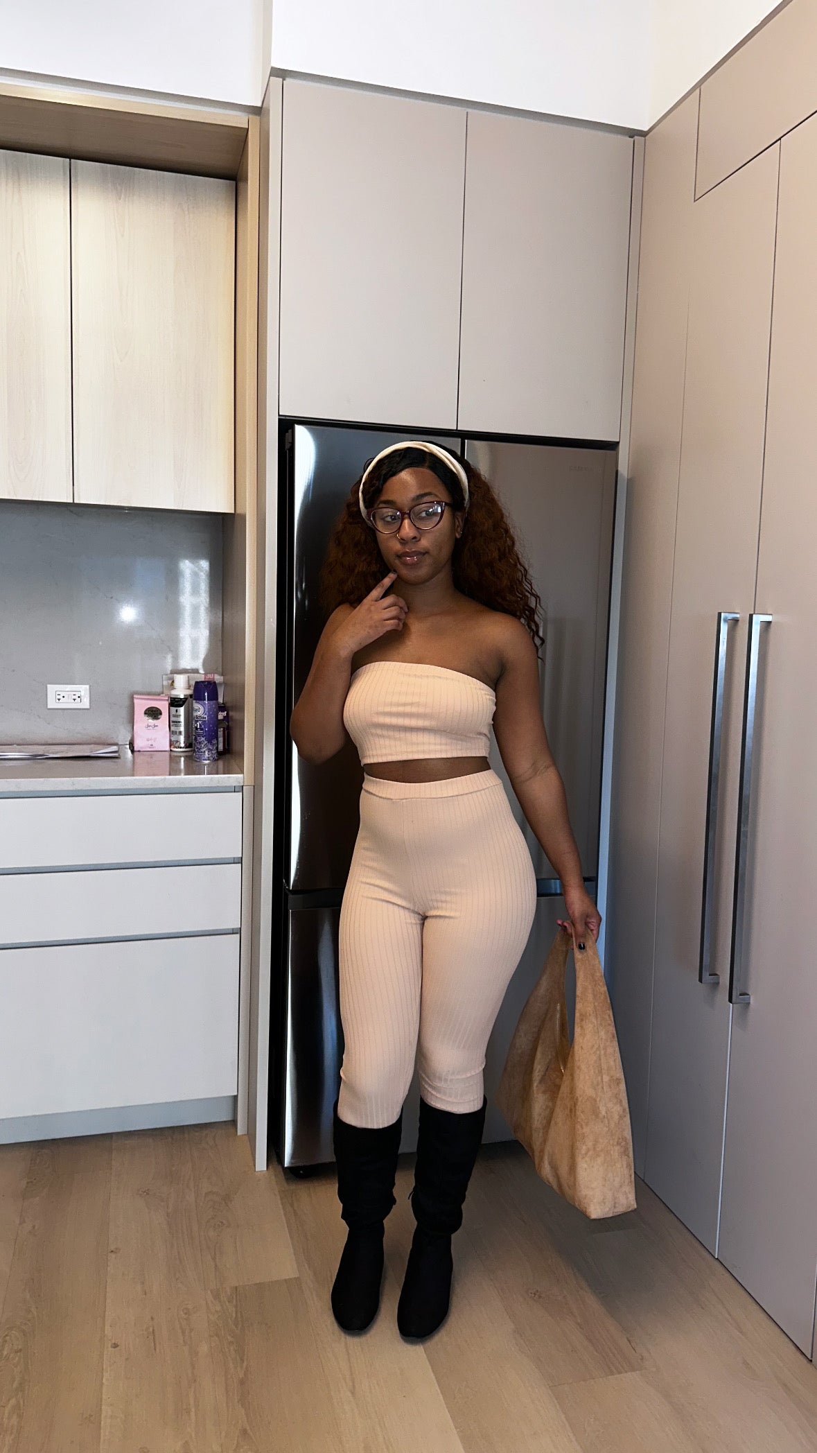 Ribbed Tube Top & Leggings Set