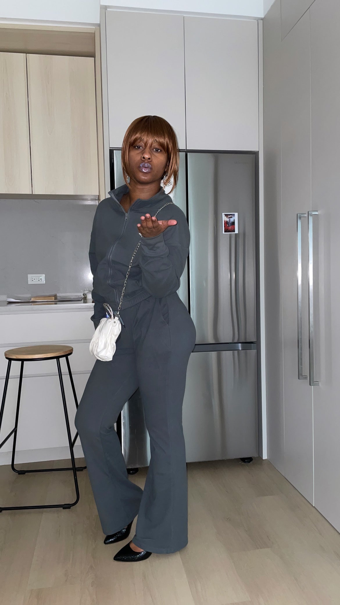 Soft Zipup Track Suit Set