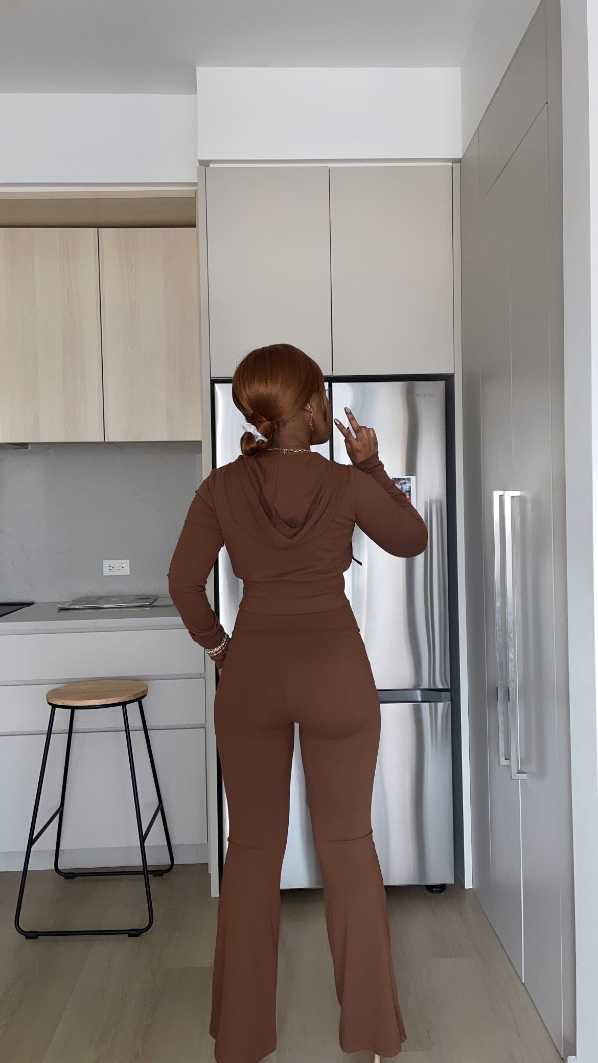 Butter Soft Crop Hoodie And Flare Pants Set