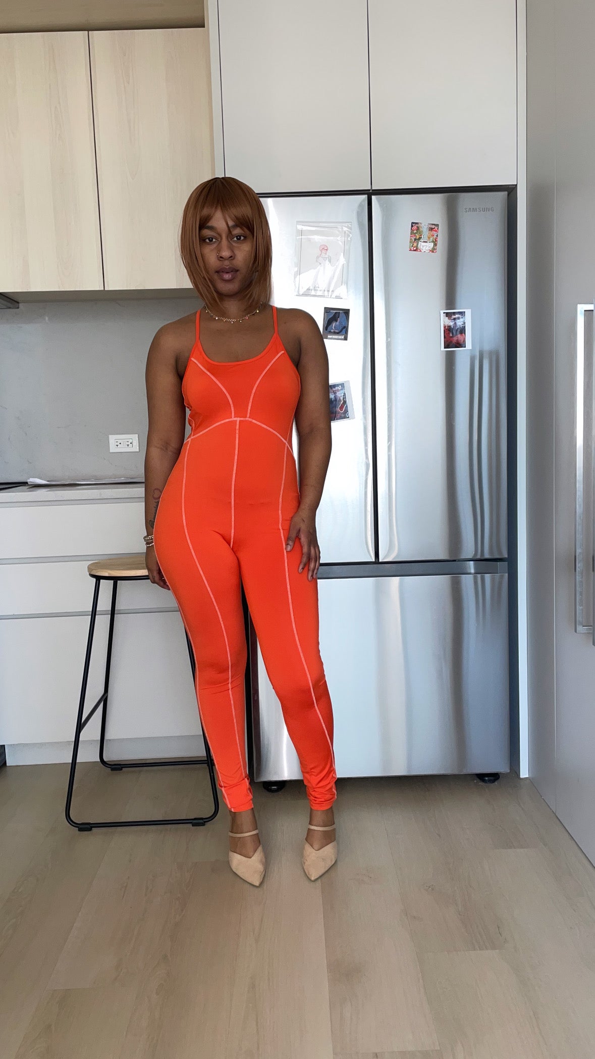 Overlock Line Jumpsuit