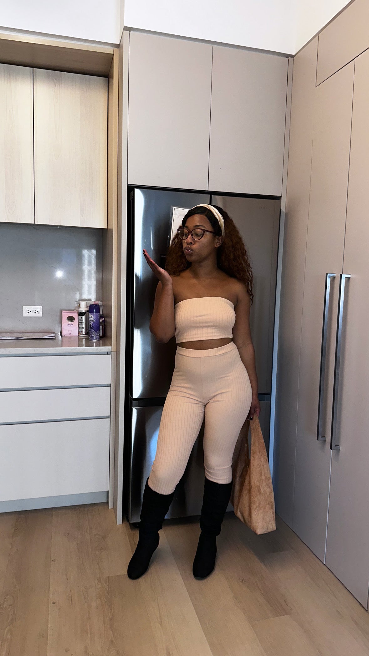 Ribbed Tube Top & Leggings Set